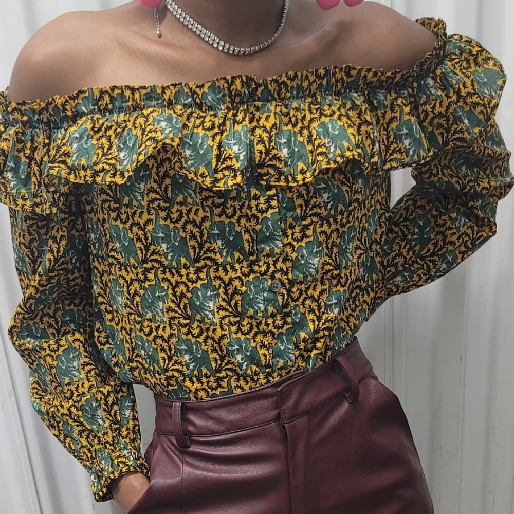 JCrew Prarie top S - Picture 2 of 4